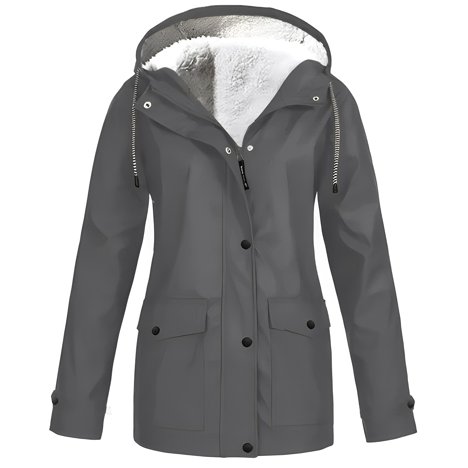 Fleece Gevoerde Regenjas voor Winterweer