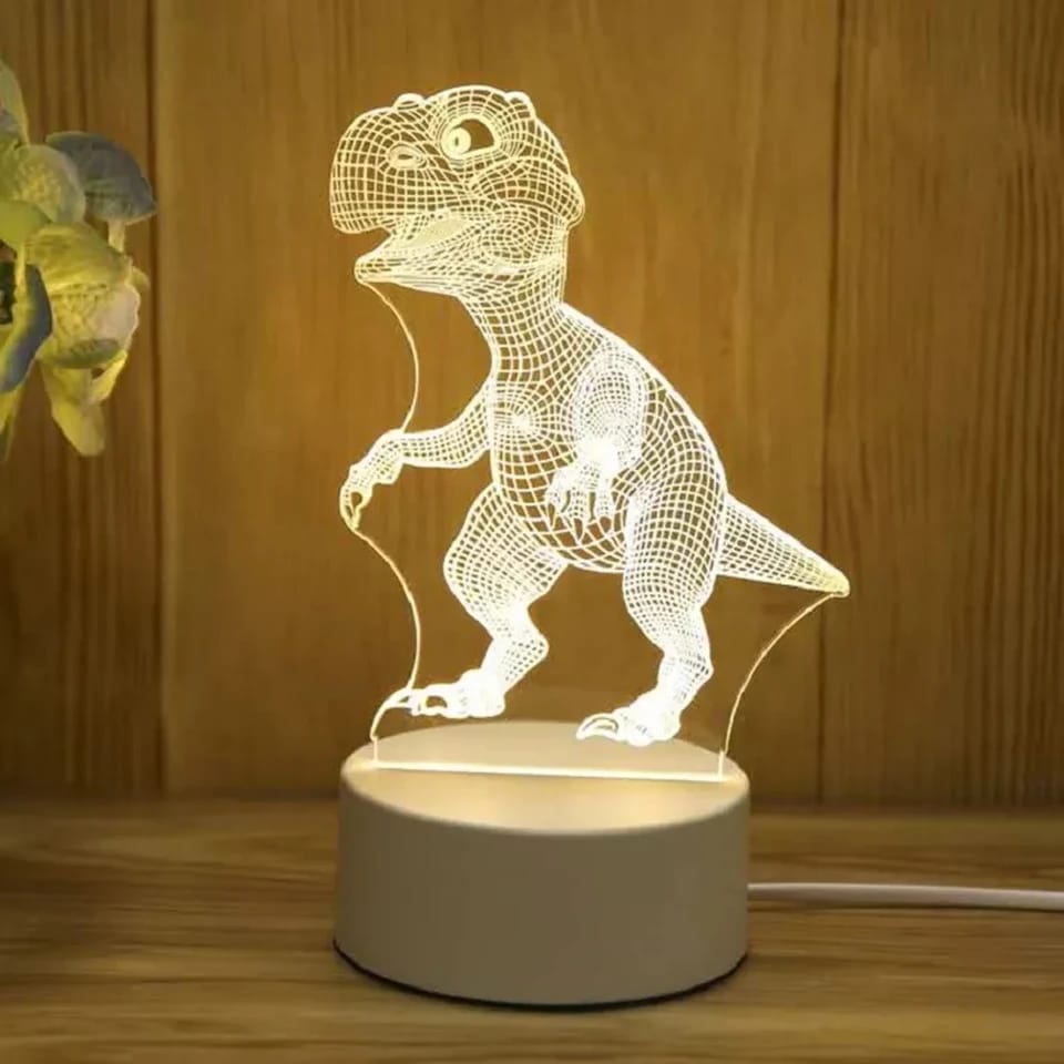 3D Dino LED Lamp – Kinder Nachtlamp met Kleurenlicht