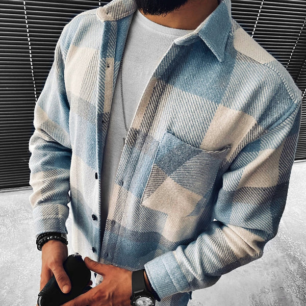 Heren geruit overhemdjasje - casual, warm en comfortabel