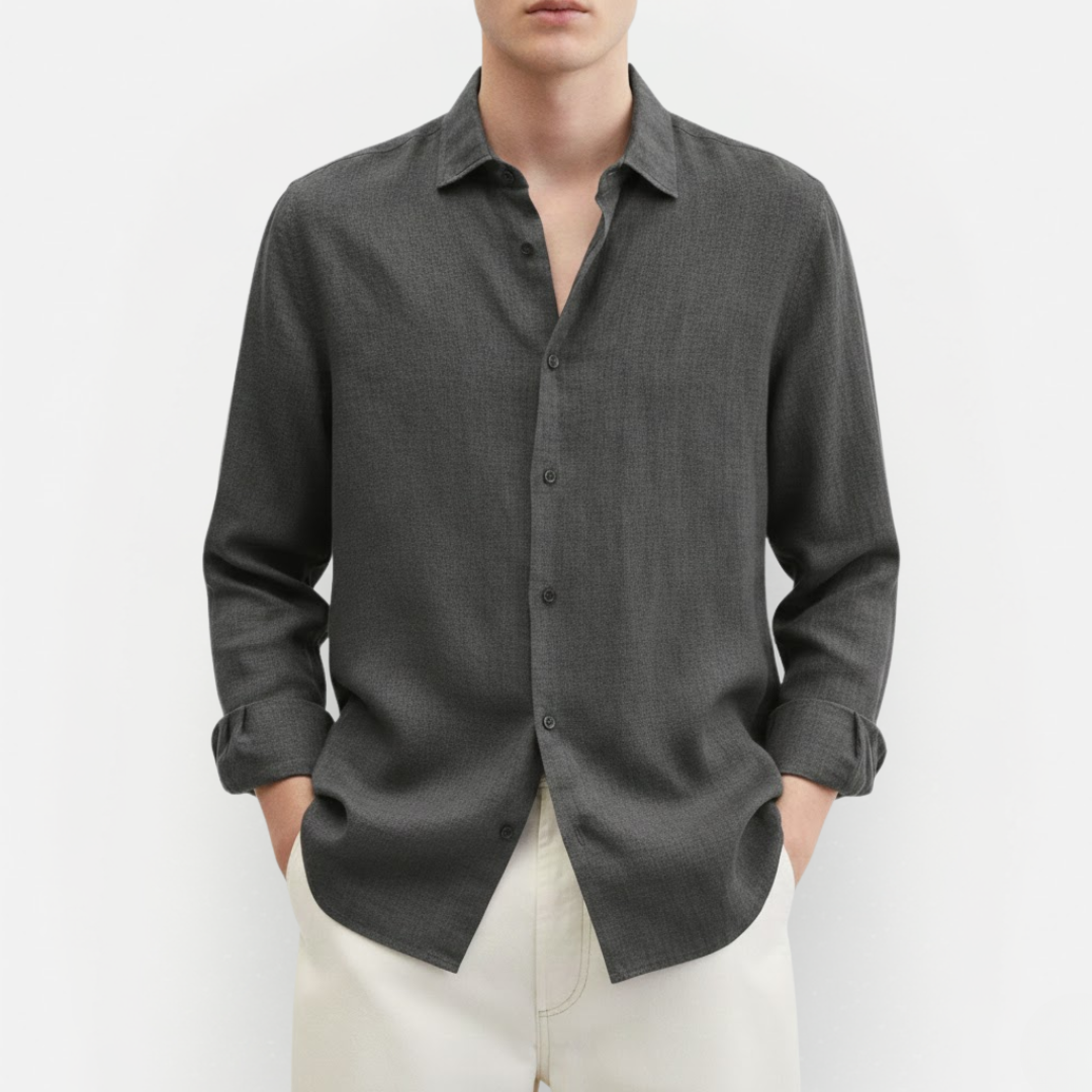 Heren Linnen Overhemd Lange Mouw – Casual & Elegant