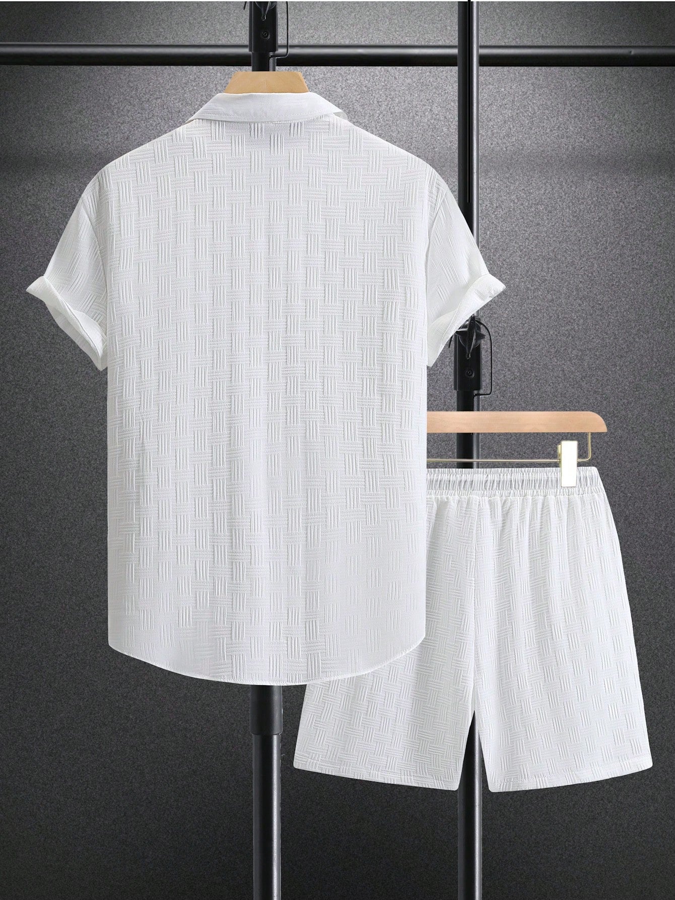 Herenset Zomer Overhemd en Shorts Casual Look