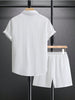 Herenset Zomer Overhemd en Shorts Casual Look