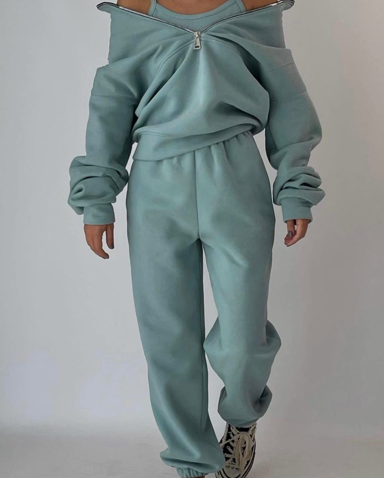 Comfortabel en Warm Lounge Set met Fleece Binnenkant