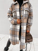 Lange Dames Jas Oversized Geruit – Warme Winterjas in 4 Kleuren