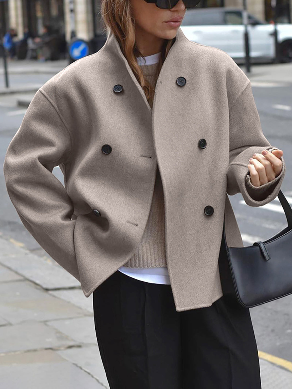 Oversized Button-Down Jas voor Dames - Stijlvol en Comfortabel