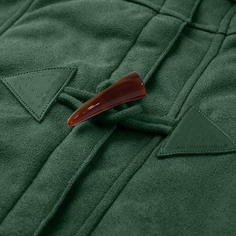 Dames winterjas – Warme sherpa jas met capuchon en toggle-sluiting
