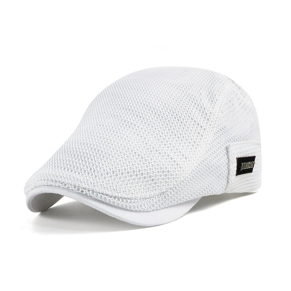 Heren Ademend Flatcap – Lichtgewicht Zomerpet