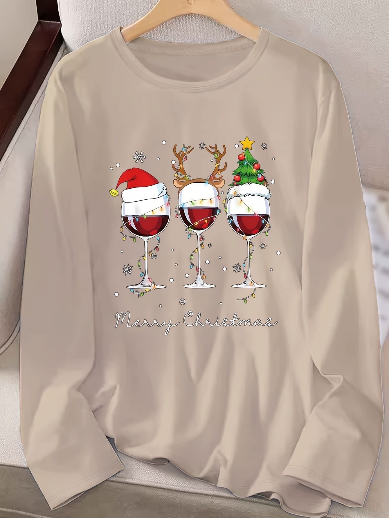 Dames Kerst Sweater – Comfortabele Trui met Feestelijke Print