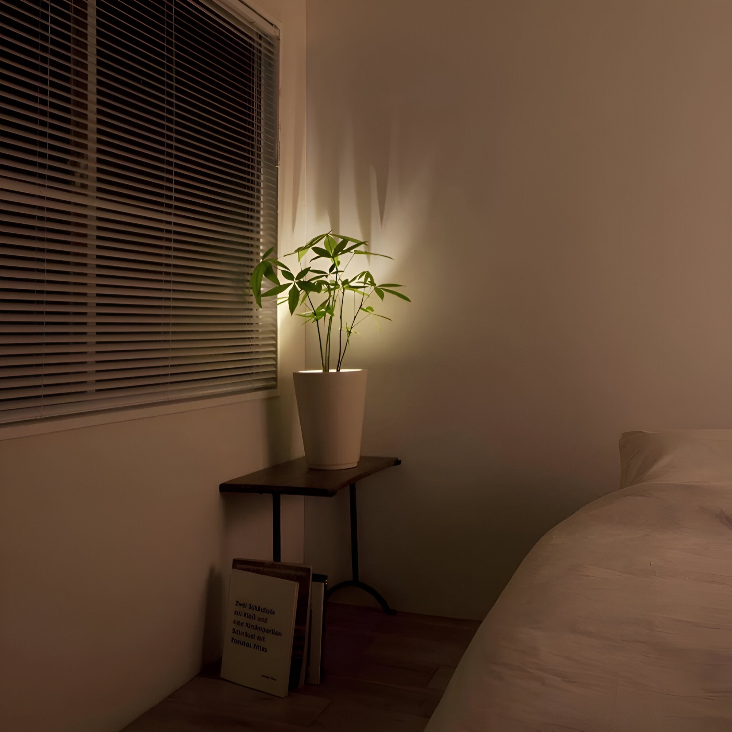 Sfeervolle plantspotlamp – Decoratieve accentverlichting voor binnen
