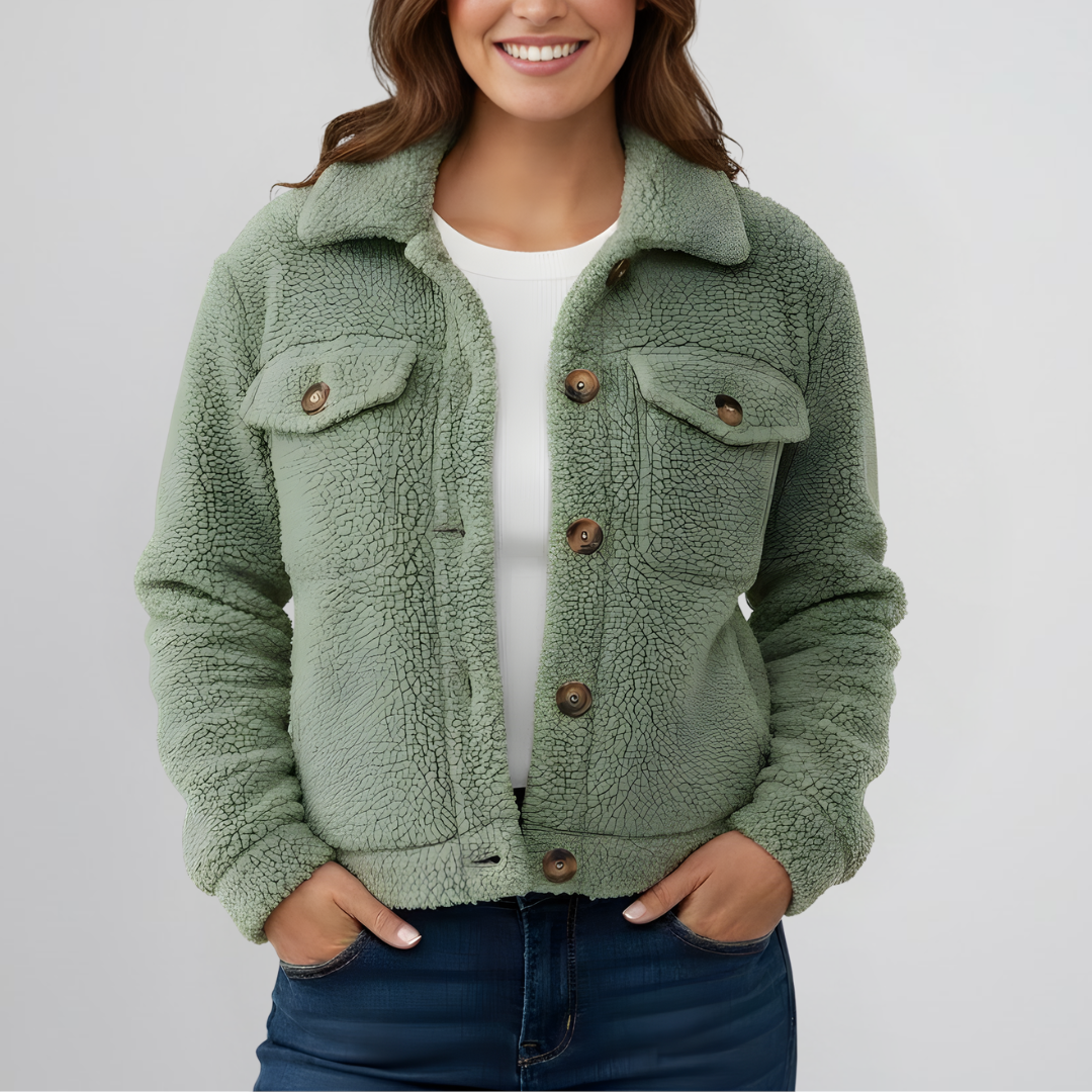 Dames Herfstjas met Zakken – Stijlvol & Comfortabel