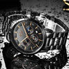 Militair Geïnspireerd Stalen Horloge voor Mannen - Krasbestendig en Waterbestendig