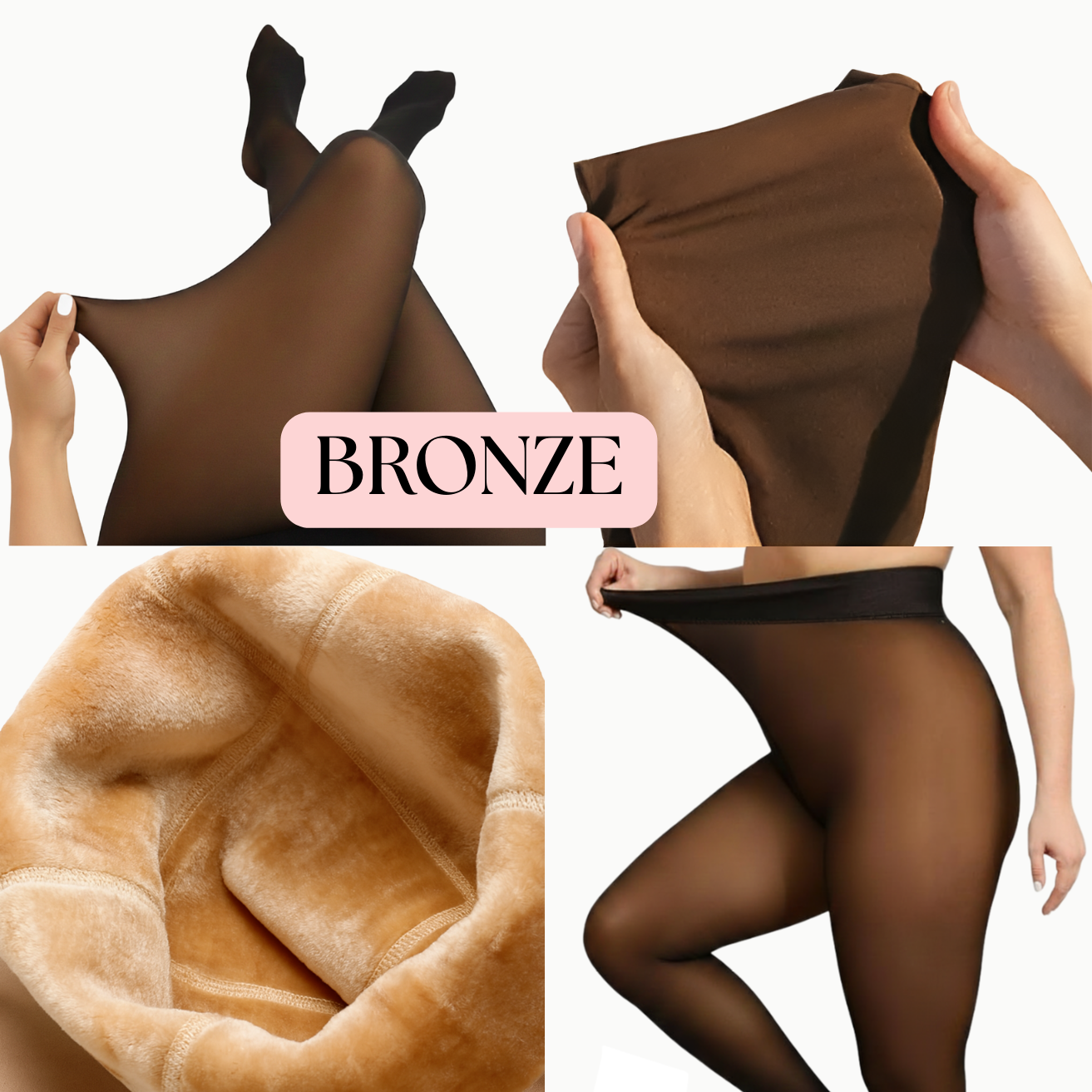 Illusie Leggings met Transparante Look & Aansluitende Pasvorm