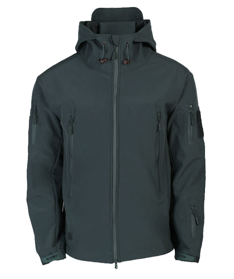 Heren Outdoor Softshell Jas – Tactisch Ontwerp met Capuchon