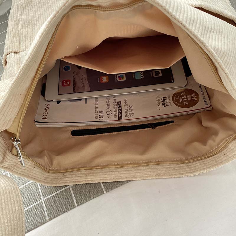 Duurzame Canvas Schoudertas met Verstelbare Band