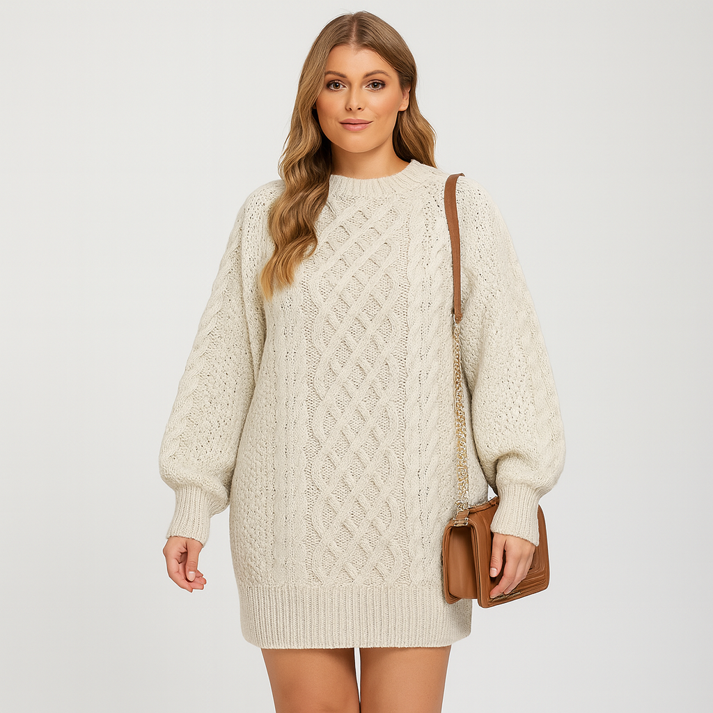 Gebreide Trui Jurk voor Dames – Warm, Stijlvol & Comfortabel