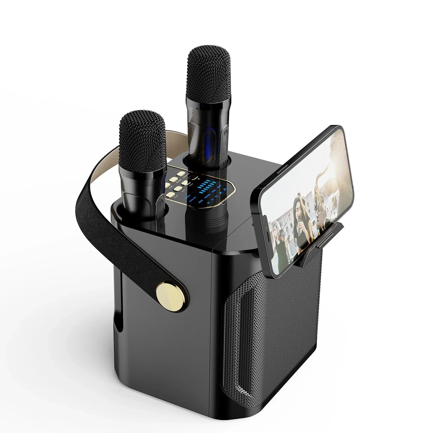 Draagbare Karaoke Bluetooth Luidspreker met 360° Surround en Subwoofer