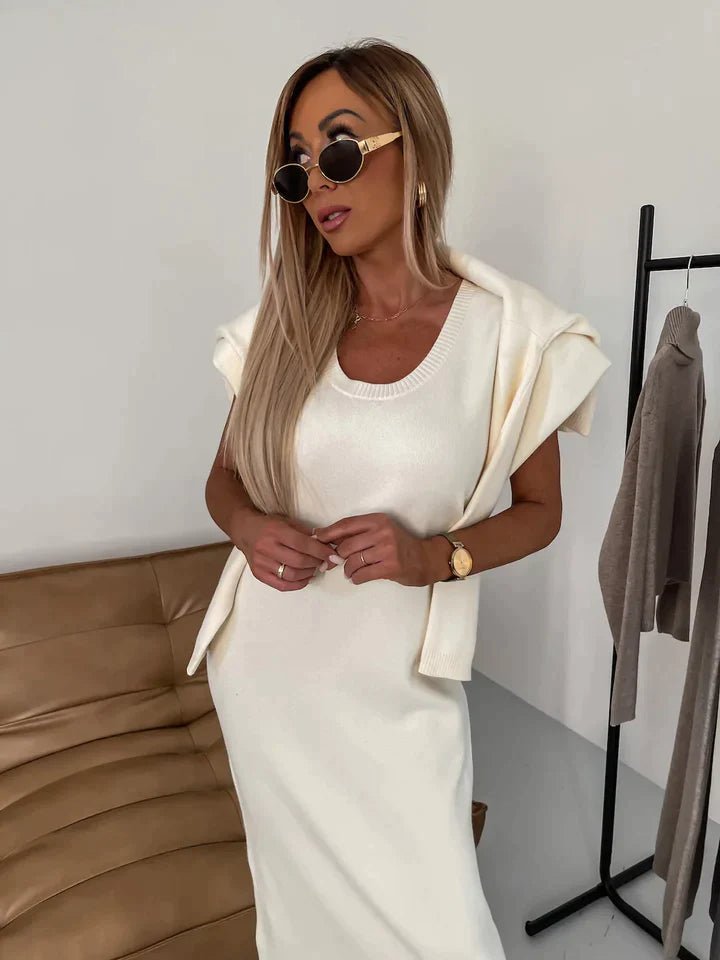 Rollneck Trui en Jurk Set voor Veelzijdige Looks