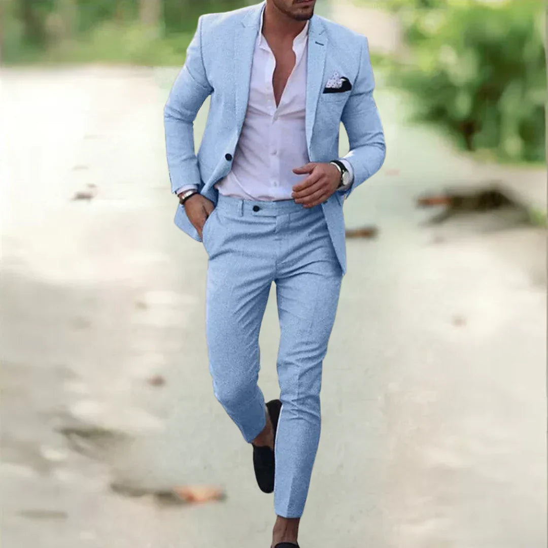 Herenset Slim Fit Pak – Moderne Blazer & Broek voor Stijlvolle Looks
