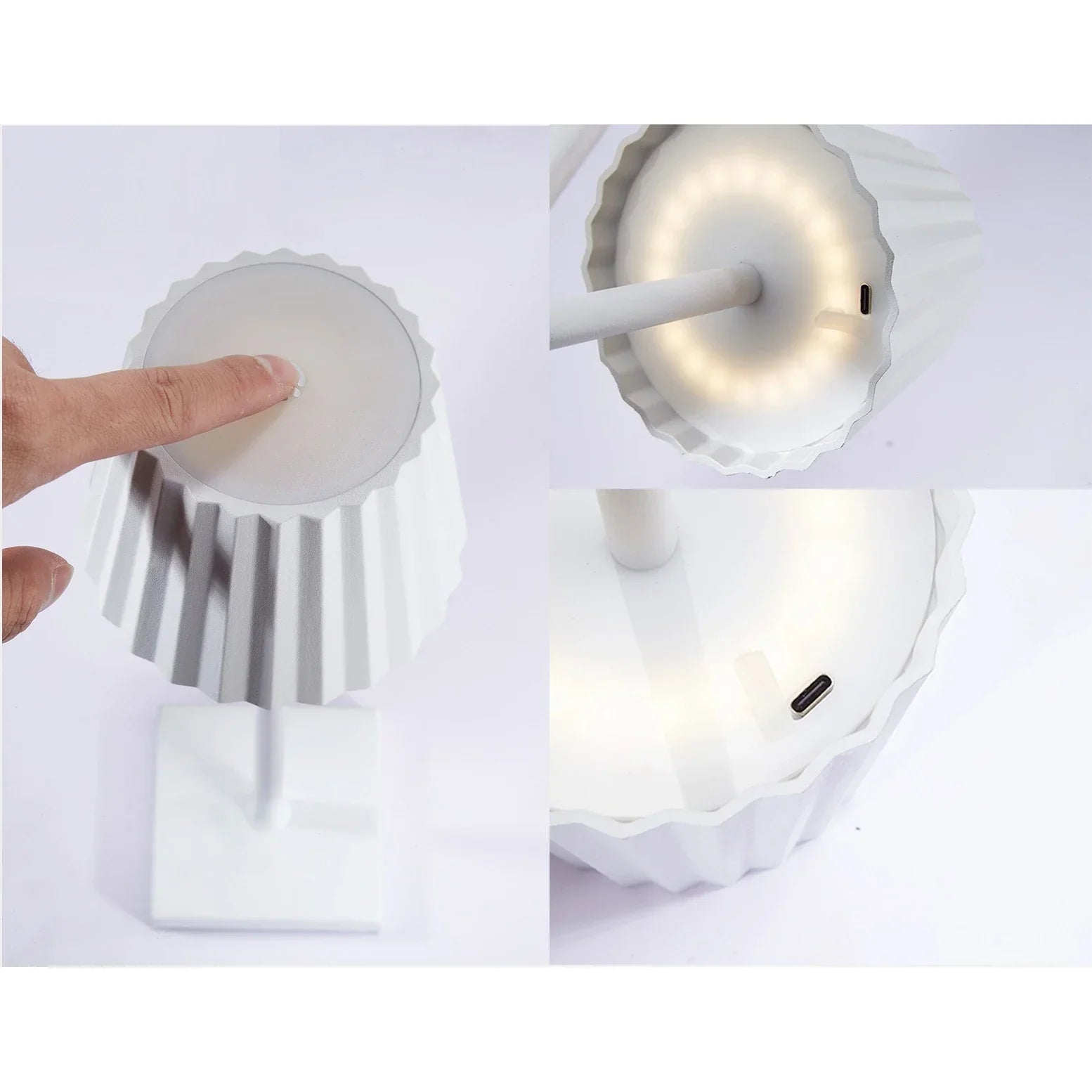 Draadloze Tafellamp met Warm Licht en Oplaadbare Accu