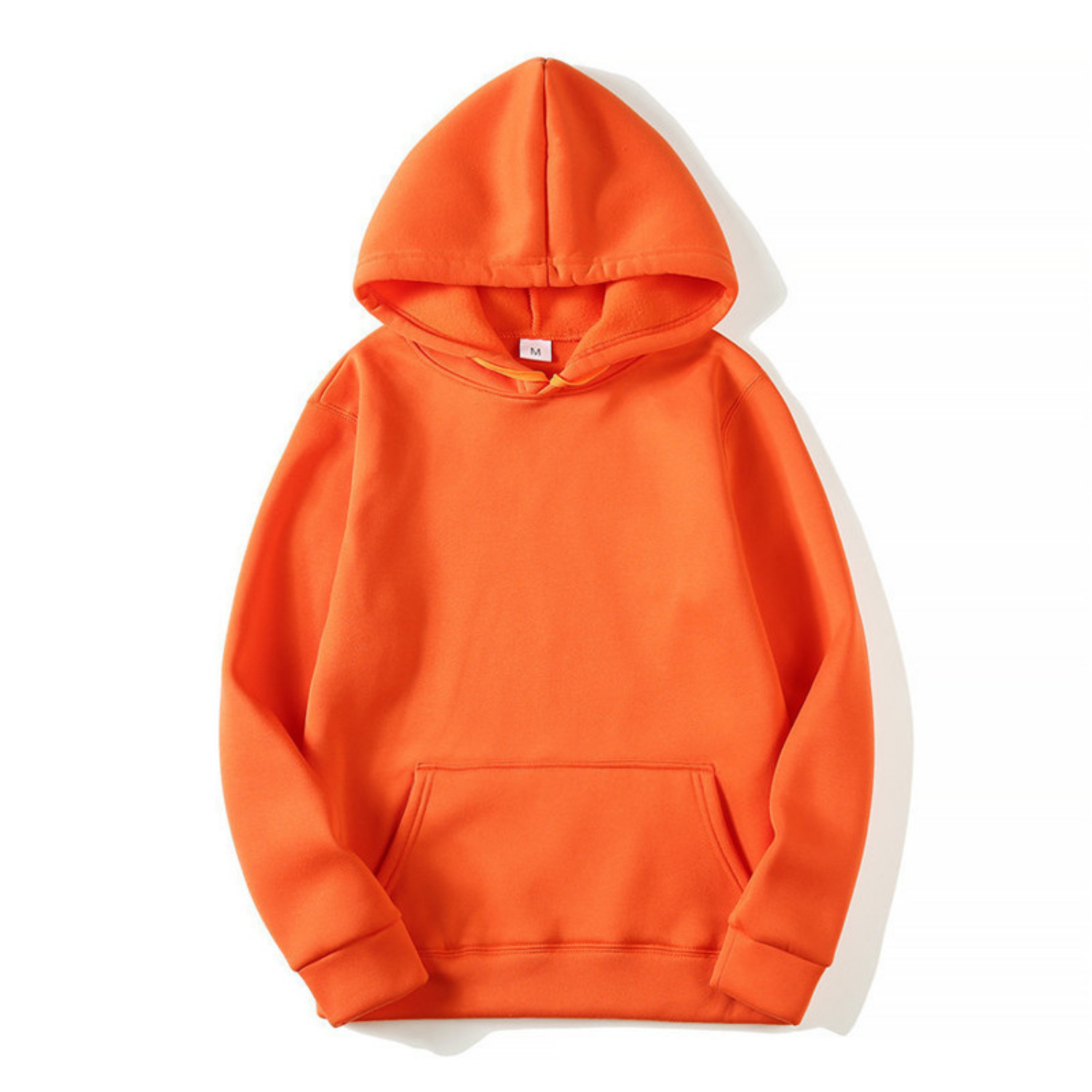 Heren Hoodie Basic met Fleecevoering, Capuchon en Buidelzak - 11 Kleuren