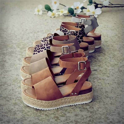 Zomerse Platform Espadrille Sandalen voor Dames