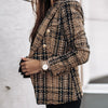 Geruite Blazer met Klassieke Pasvorm
