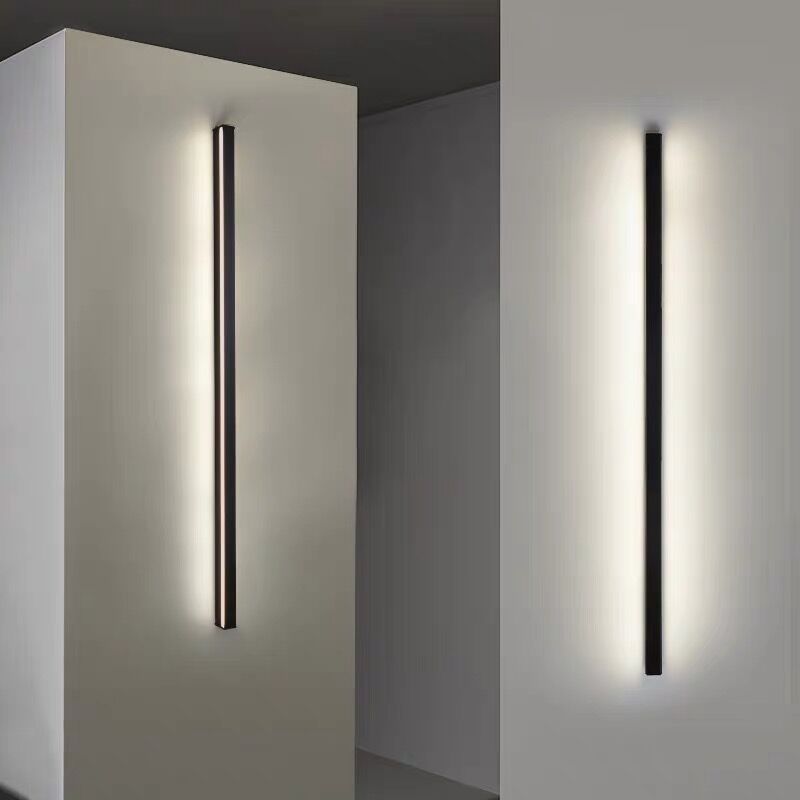 Minimalistische Lineaire LED Wandlamp – Modern Design in Matzwart