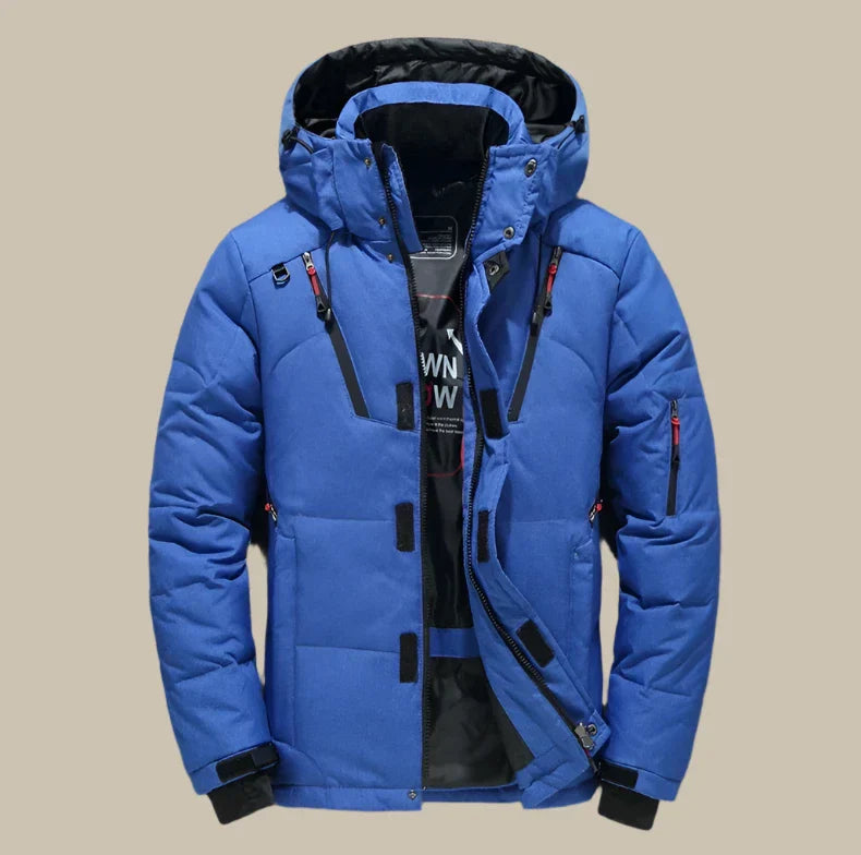 Comfortabele Winterjas voor Heren met Capuchon en Moderne Pasvorm