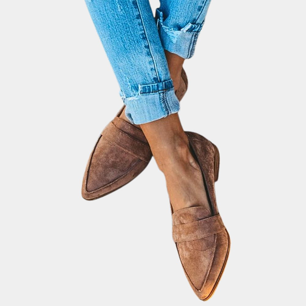 Dames Loafers Suèdelook Comfortabele Instappers