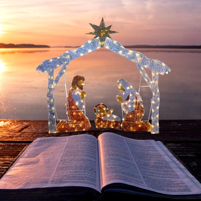 GlowGarden LED Kerstscène – Weerbestendige Kerstdecoratie voor Tuin en Terras-mezamstore.nl