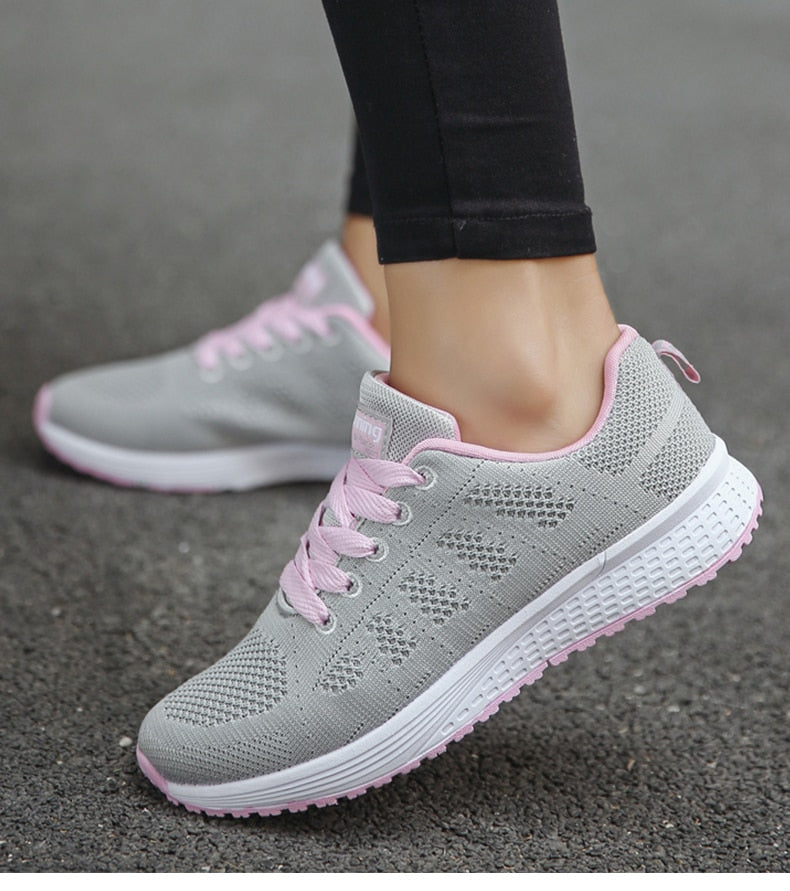 Lichte en Ademend Dames Sneakers met Stabiliteit