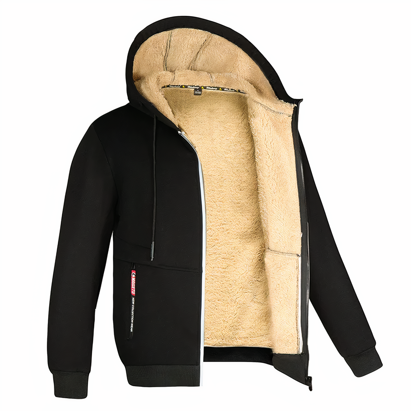 Unisex Winterjas met Capuchon – Warm, Fleece Gevoerd en Stijlvol