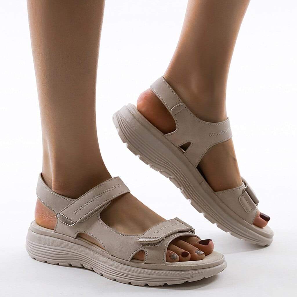 Orthopedische Sandalen Dames Verstelbare Riemen Plateau Zool