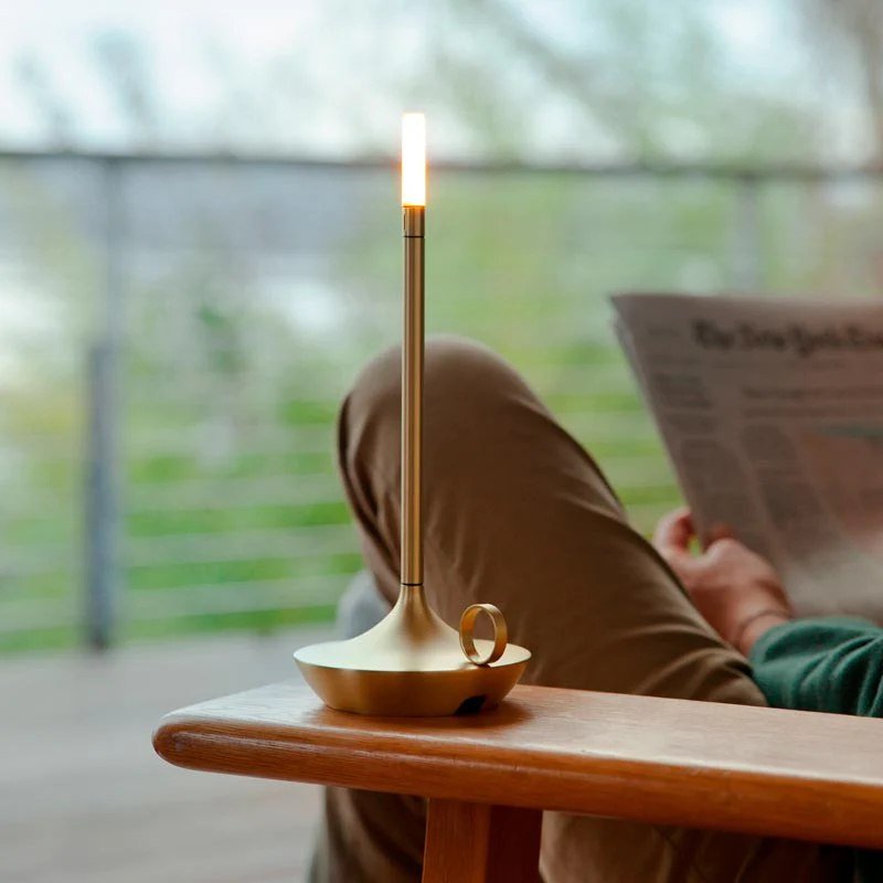 Elegante Kaarslamp met Warm Licht en Flexibele Plaatsing