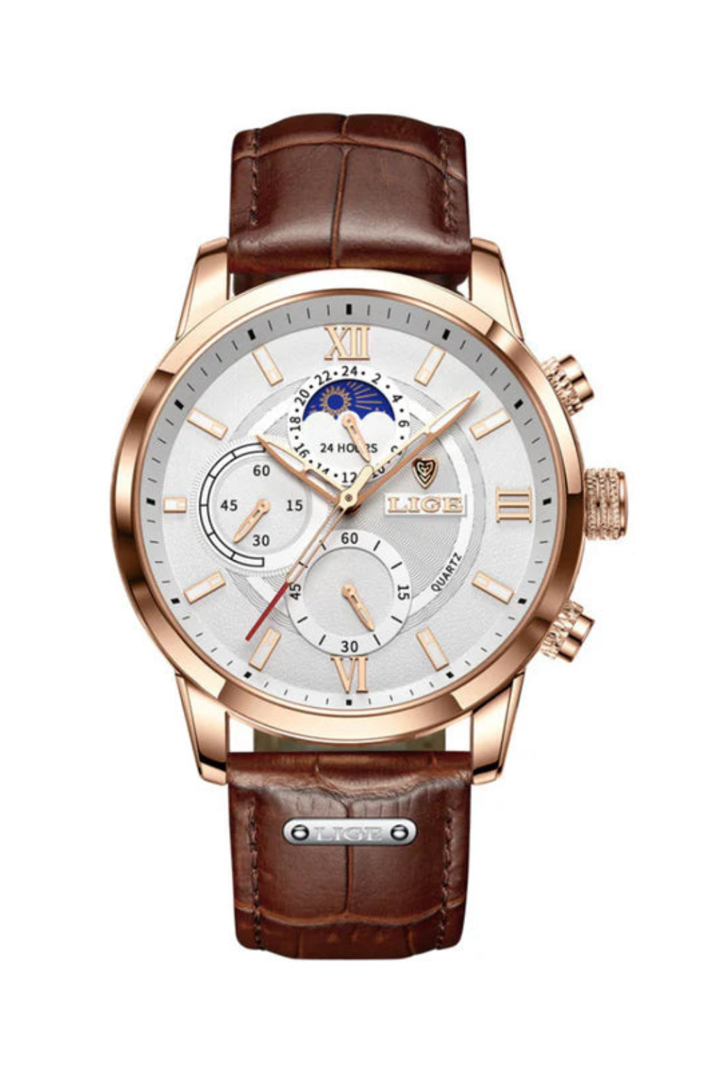 Luxe Waterdicht Horloge met Kwartsbeweging