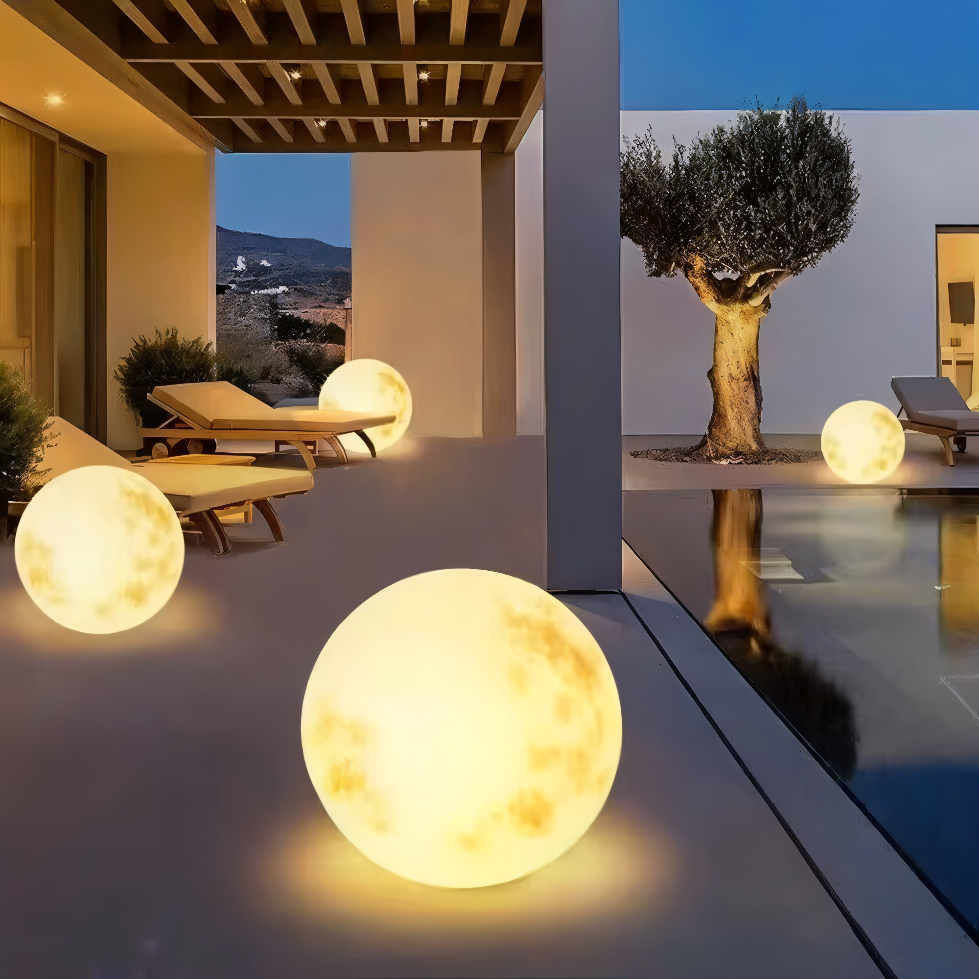 Sfeervolle maanlamp voor buiten – Decoratieve tuinverlichting