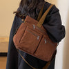 Corduroy Schoudertas Dames – Ruime Shopper met Ritssluiting