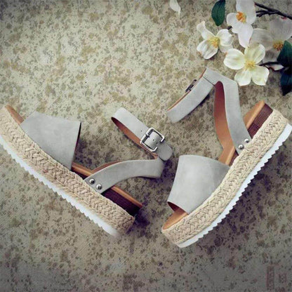 Zomerse Platform Espadrille Sandalen voor Dames