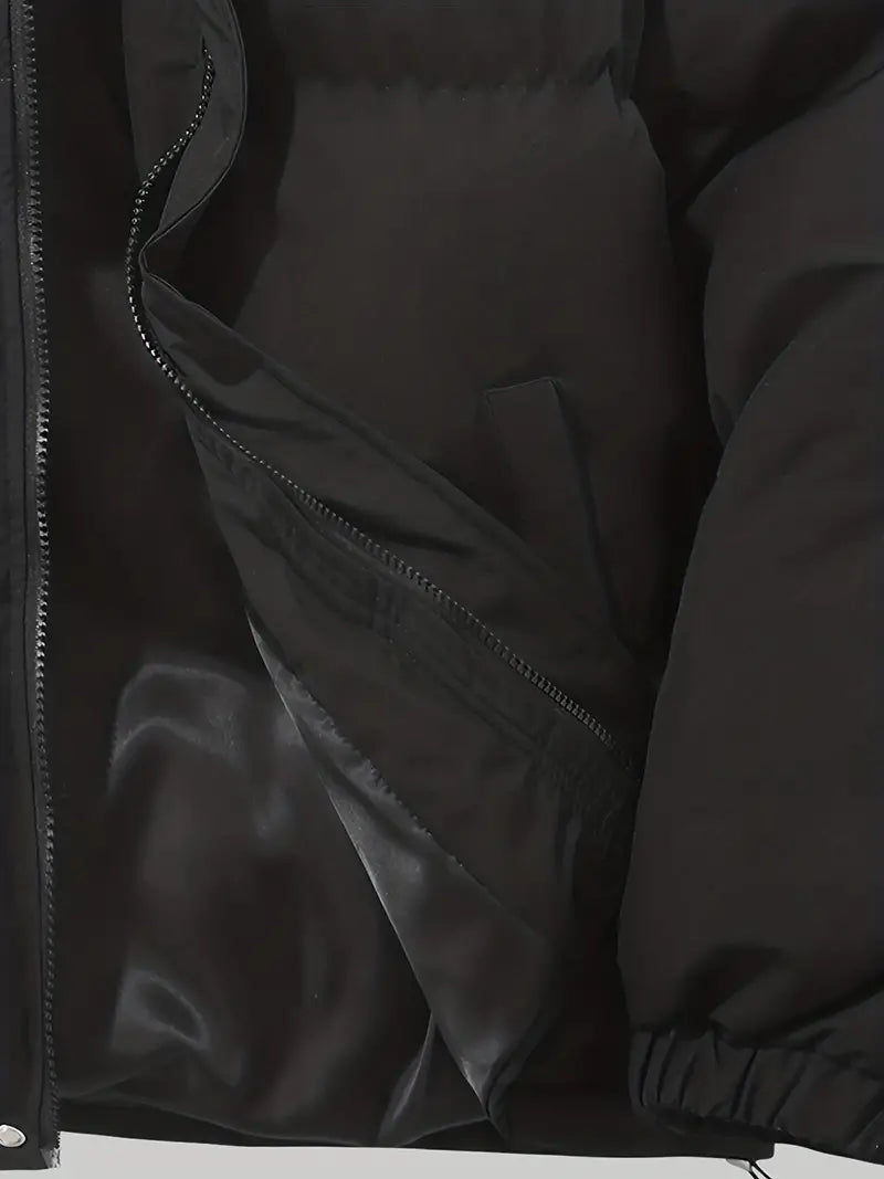 Unisex Gewatteerde Winterjas – Warme Donsjas met Capuchon