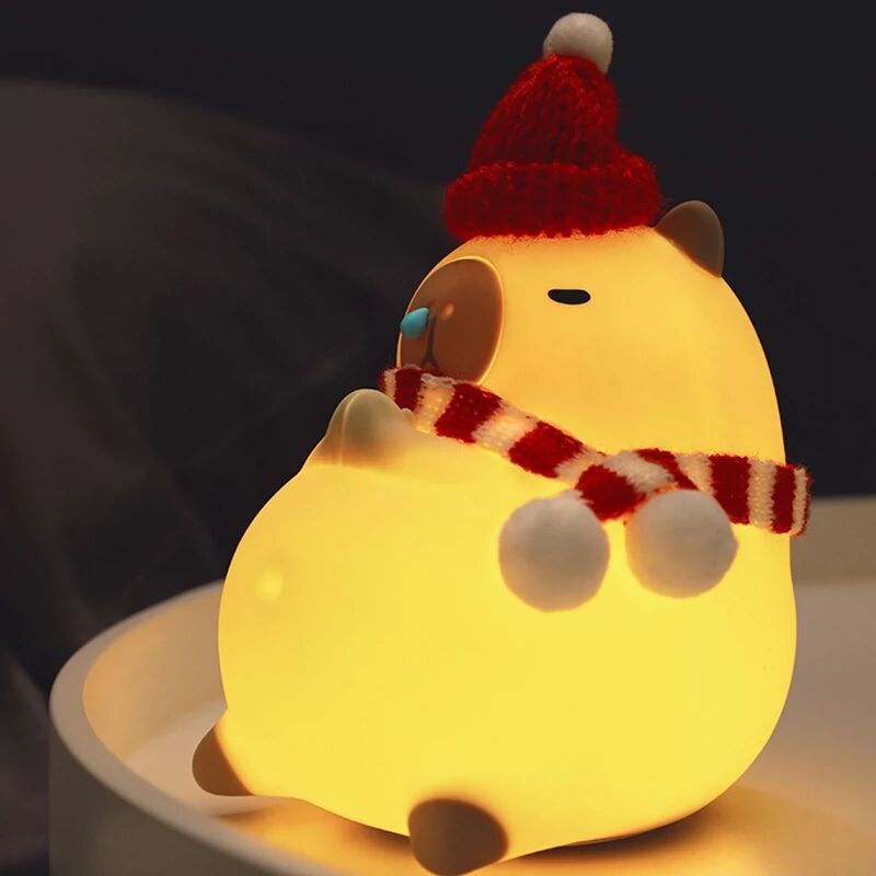 Schattige Hamster Nachtlamp – Warm LED Licht & Knuffelbaar Design
