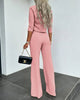 Cropped Top en Wijde Broek Set voor Dames
