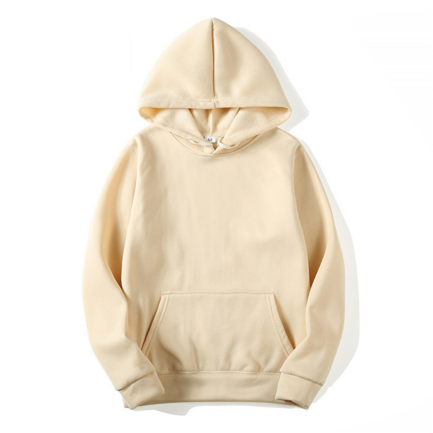 Heren Hoodie Basic met Fleecevoering, Capuchon en Buidelzak - 11 Kleuren