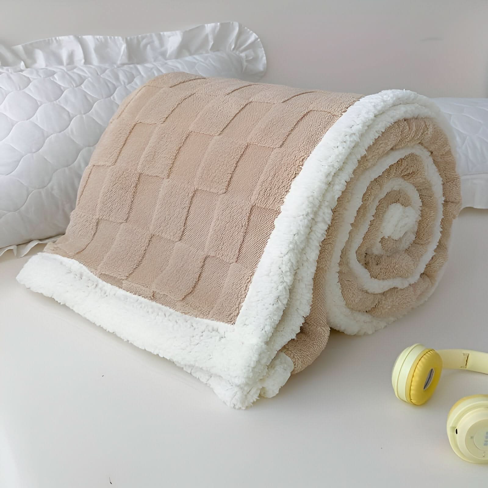 Dubbelzijdige Pluche Woondeken – Zachte & Warme Deken voor Bed & Bank