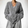 Dames Oversized Gebreid Vest – Zacht, Warm en Luxe