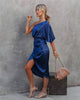 Elegante Midi Jurk met Glamoureuze Pasvorm