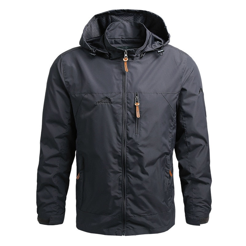 Heren Outdoorjas met Capuchon – Waterdicht, Winddicht en Ademend