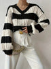 Dames Off-Shoulder Gebreide Trui - Zacht, Elegant, Meerdere Kleuren