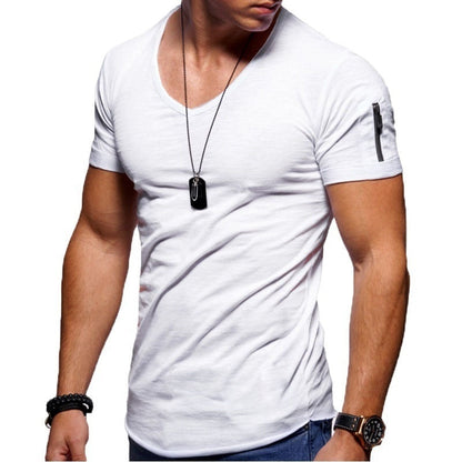 Ademend Comfortabel Fitness T-shirt voor Mannen