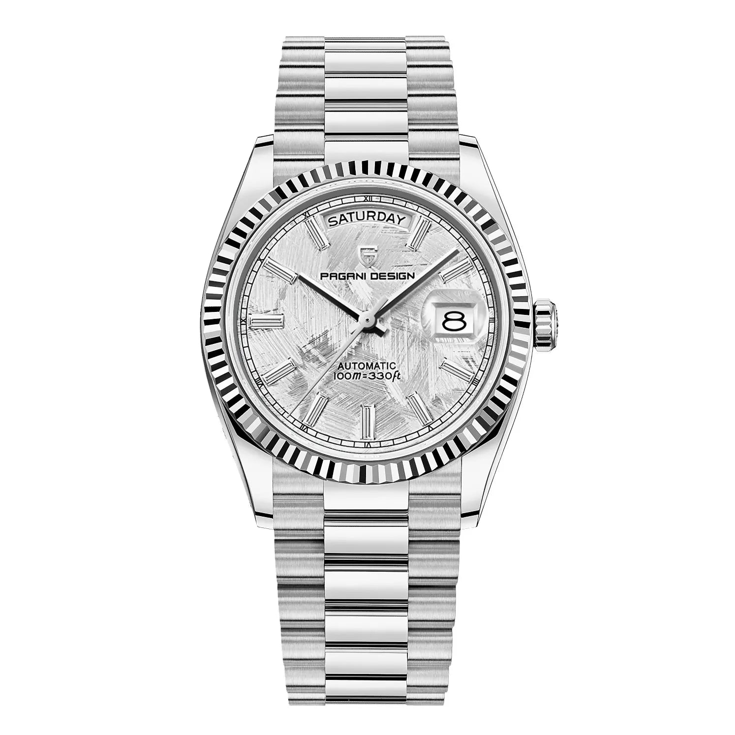 Luxe Heren Automatisch Horloge – Zelfopwindend Roestvrij Staal met Kalenderfunctie