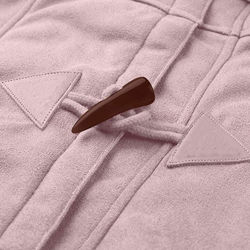 Dames winterjas – Warme sherpa jas met capuchon en toggle-sluiting